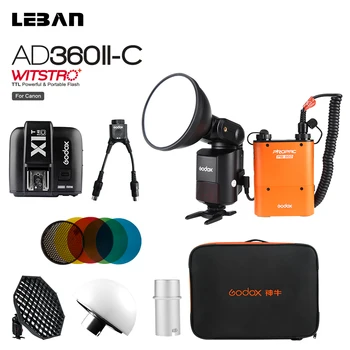 Godox AD360II-C TTL Outdoor Powerful Speedlite Flash + X1T-C TTL Transmitter + PB960 Power Pack + AD-S7 Softbox + Carry Bag Kit
Godox AD360II-C TTL Outdoor Powerful Speedlite Flash + X1T-C TTL Transmitter + PB960 Power Pack + AD-S7 Softbox + Carry Bag Kit