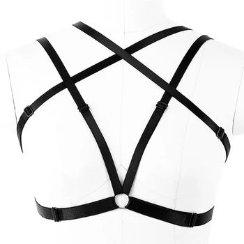 Body Harness Lingerie Bondage Cage Bra for women Sexy Tops Chest Belt Goth Black Elastic Adjust Dance Underwear Rave Wear
Body Harness Lingerie Bondage Cage Bra for women Sexy Tops Chest Belt Goth Black Elastic Adjust Dance Underwear Rave Wear