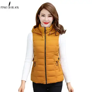 PinkyIsBlack 2019 New Autumn Winter Vest Women Waistcoat Female Sleeveless Jacket Hooded Warm Short Vest Outwear Plus Size 4XL
PinkyIsBlack 2019 New Autumn Winter Vest Women Waistcoat Female Sleeveless Jacket Hooded Warm Short Vest Outwear Plus Size 4XL