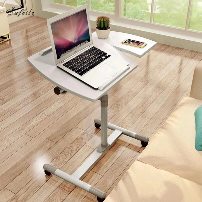 Image SUFEILE Foldable Laptop Table Stand Lap Sofa Bed Tray Computer Notebook Desk bed table Simple Office table Mobile Laptop D50