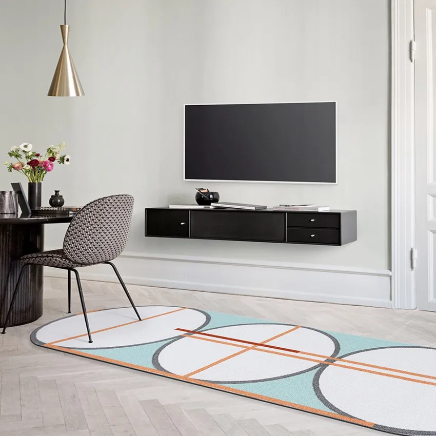 INS popular post-modern geometric bed slide rug, Nordic style machine weaved coffee table carpet, office decoration runner rug
INS popular post-modern geometric bed slide rug, Nordic style machine weaved coffee table carpet, office decoration runner rug