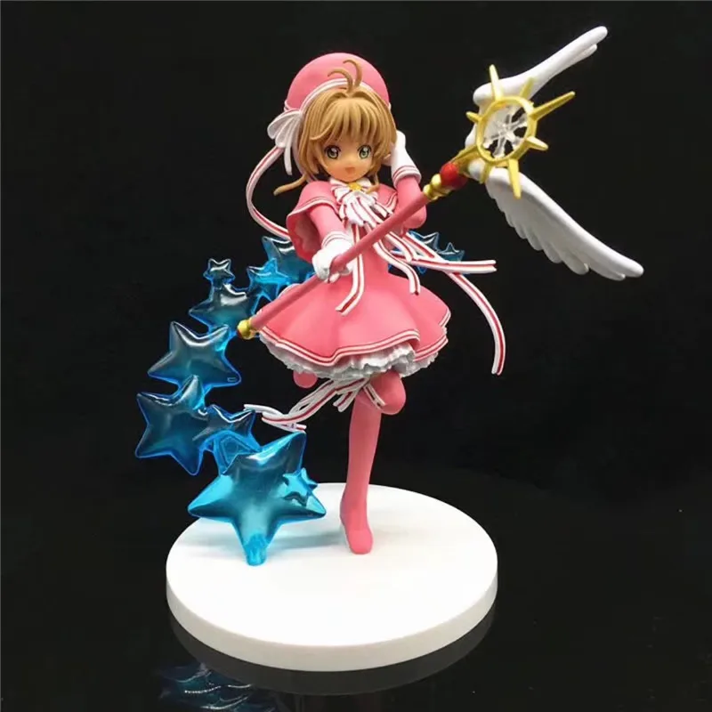 Anime Girl Sakura Card Captor Figures KINOMOTO SAKURA Pink Ver. Dolls PVC 19cm Action Figure Model Kid Christmas Toy BOX D387
Anime Girl Sakura Card Captor Figures KINOMOTO SAKURA Pink Ver. Dolls PVC 19cm Action Figure Model Kid Christmas Toy BOX D387