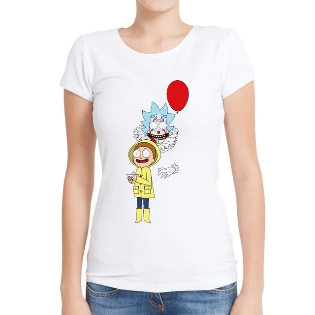 Fashion Rick and Morty Women T Shirts Short Sleeve O-Neck Tee-Novelty IT Rick Printed T Shirt Simple Style Basic Tops
Fashion Rick and Morty Women T Shirts Short Sleeve O-Neck Tee-Novelty IT Rick Printed T Shirt Simple Style Basic Tops
