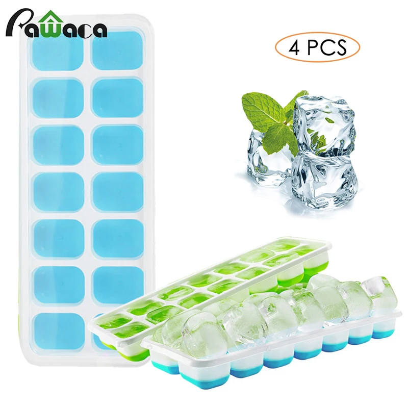 4pcs Silicone Ice Cube Trays with Lid DIY Ice Cube Candy Baking Mold Whiskey Drink Ice Cream Maker Tray for Kitchen Bar Party
4pcs Silicone Ice Cube Trays with Lid DIY Ice Cube Candy Baking Mold Whiskey Drink Ice Cream Maker Tray for Kitchen Bar Party