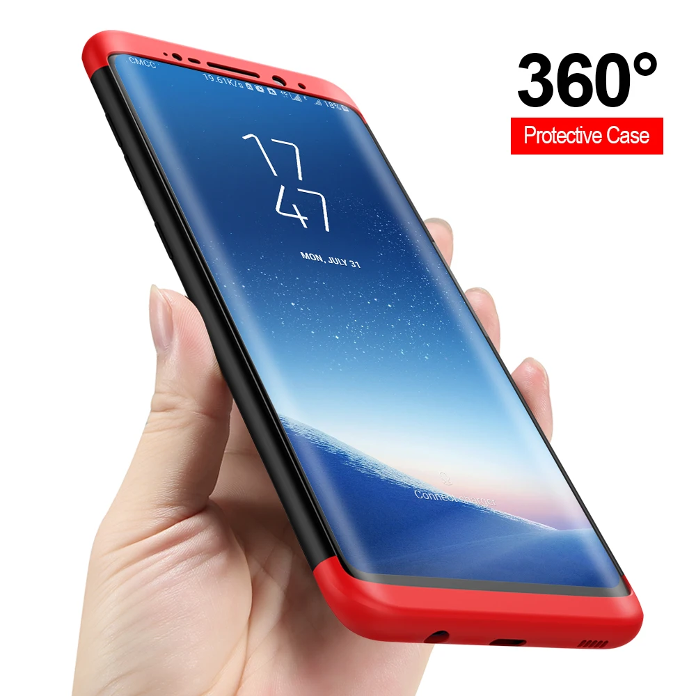 Чехол FLOVEME 360 с полной защитой для Samsung Galaxy S8 Plus бизнес броня аксессуары телефонов