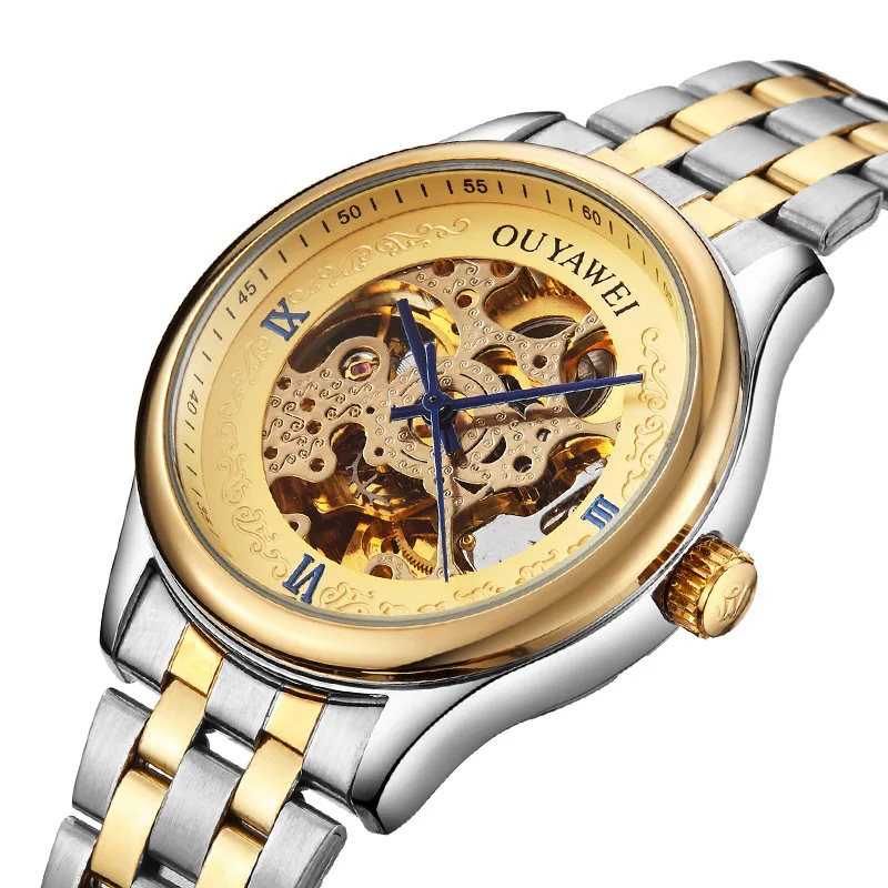 OUYAWEI Brand Hollow-out Gold Full-automatic Men's and Women's High-end Brand Couple Machinery Watch
OUYAWEI Brand Hollow-out Gold Full-automatic Men's and Women's High-end Brand Couple Machinery Watch