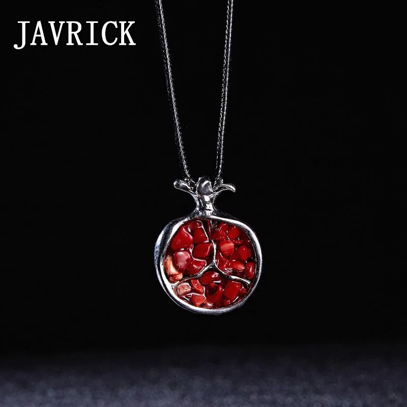 JAVRICK Fruit Red Pomegranate Stone Pendant Necklace Long Sweater Chain Fashion Jewelry
JAVRICK Fruit Red Pomegranate Stone Pendant Necklace Long Sweater Chain Fashion Jewelry