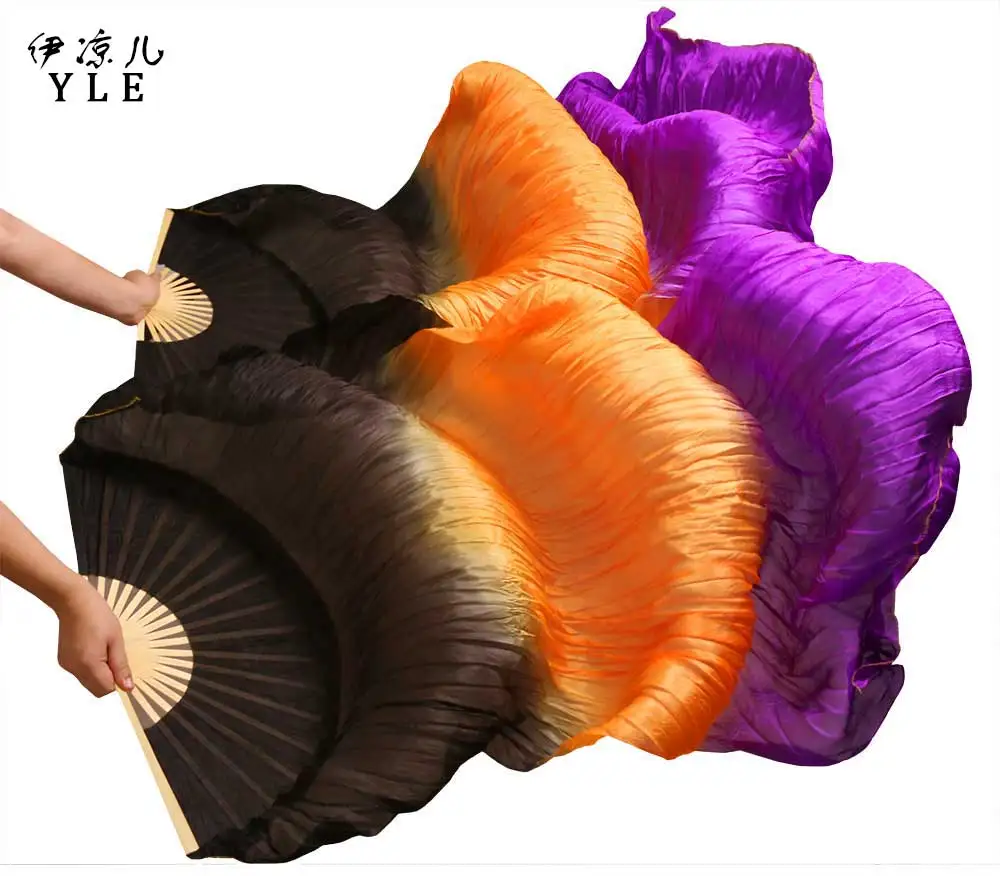 High Selling 100% Real Silk Belly Dancing Fans 1 Pair Handmade Dyed High Quality Silk Belly Dancing Fans Black + Orange + Purple
High Selling 100% Real Silk Belly Dancing Fans 1 Pair Handmade Dyed High Quality Silk Belly Dancing Fans Black + Orange + Purple