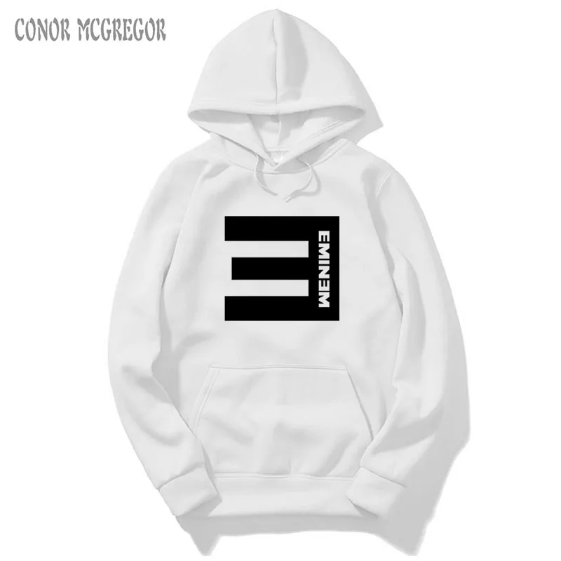 

2018 New Winter Men's Hoodies Eminem Printed Thicken Pullover Sweatshirt Men Sportswear Fashion Clothing