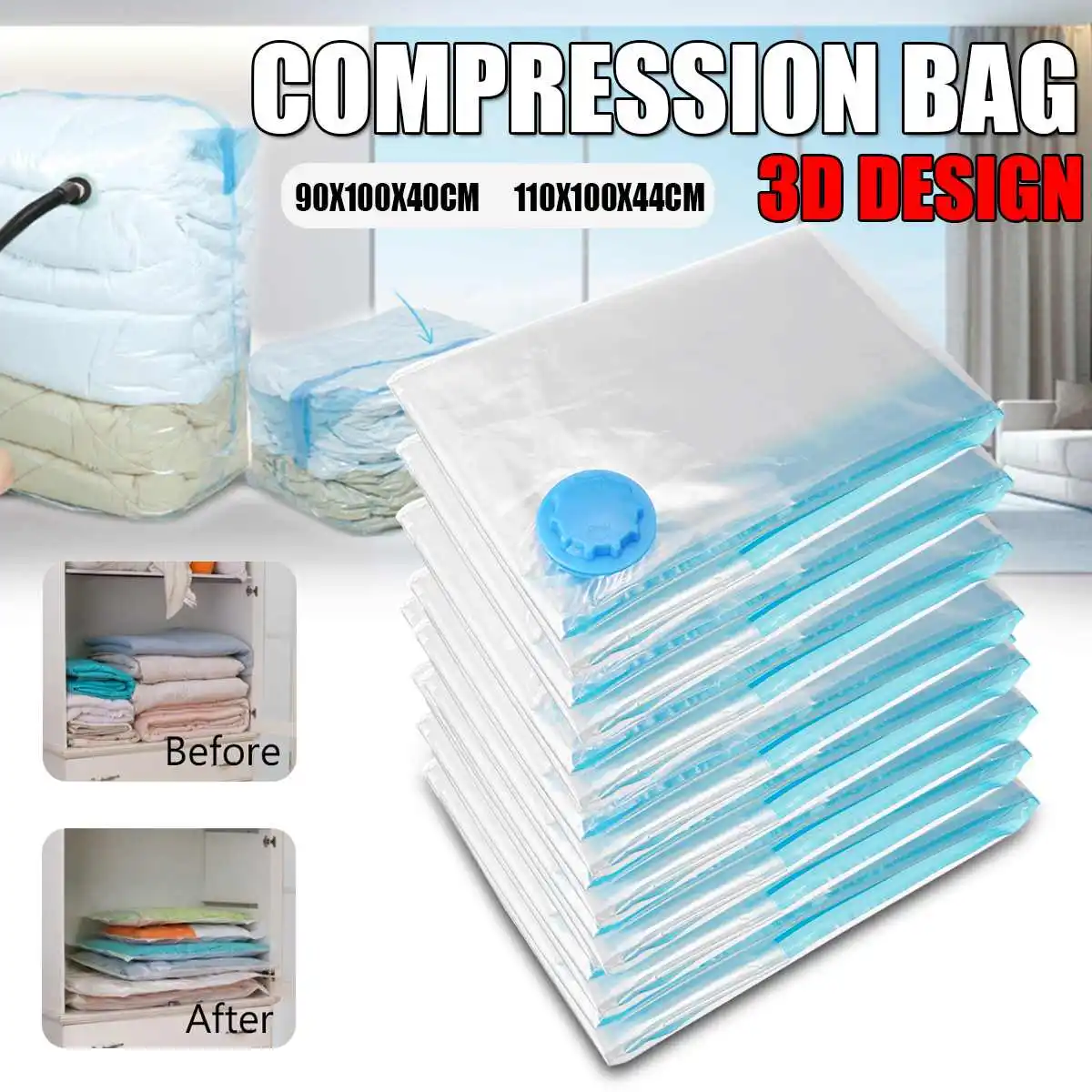 Folding 3D Large Vacuum Bag Home Clothes Quilt Storage Bag Compression Bag Organizer Space Saver Dust-Proof Seal Packet
Folding 3D Large Vacuum Bag Home Clothes Quilt Storage Bag Compression Bag Organizer Space Saver Dust-Proof Seal Packet