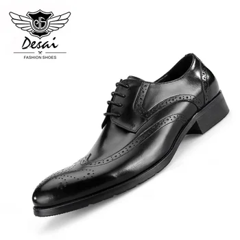 Summer New Shoes Men Hot Sale Business Dress Shoes Oxford Vintage Buloocks Carved Genuine Leather Causal Breathable Shoes
Summer New Shoes Men Hot Sale Business Dress Shoes Oxford Vintage Buloocks Carved Genuine Leather Causal Breathable Shoes