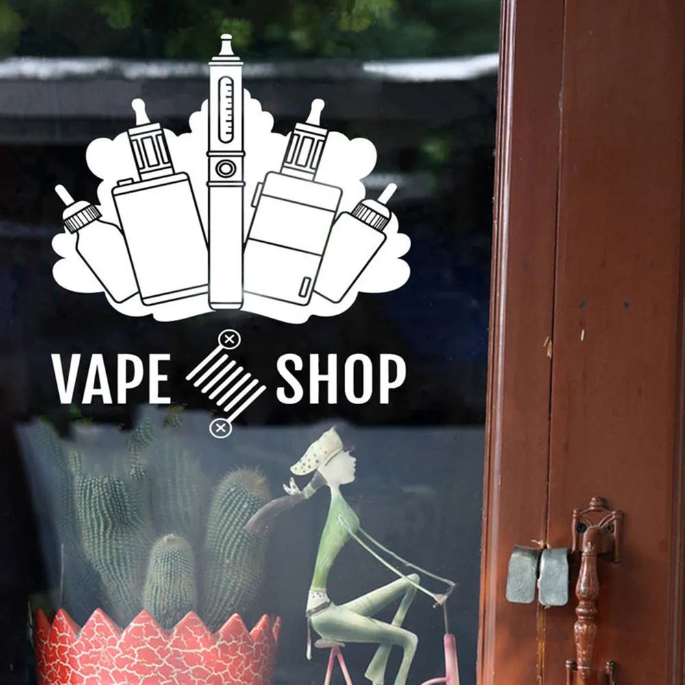 Vape наклейки на стену магазина художественная работа с цитатами настенные для
