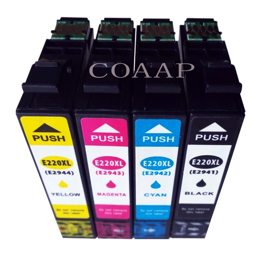 4 Compatible T2941-T2944 T220XL Disposable ink cartridge for Epson WorkForce WF 2630 2650 2660 / XP 320 420 Printer
4 Compatible T2941-T2944 T220XL Disposable ink cartridge for Epson WorkForce WF 2630 2650 2660 / XP 320 420 Printer