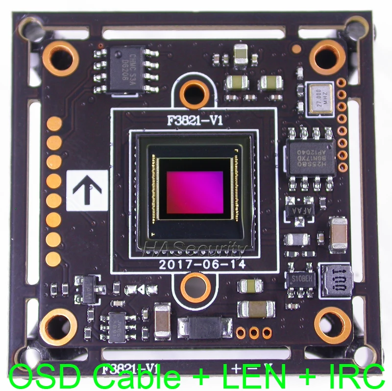 

5.0MP / 4.0MP AHD 1/2.5" Aptina AR0521 CMOS image sensor + FH8538M CCTV camera module PCB board (UTC) +OSD cable +CS LENs +IRC