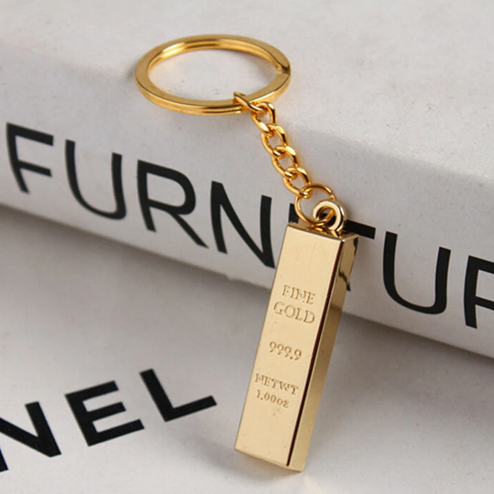 1pc Metal Gold Bar Golden Brick Keychain Creative Keyfob Keyring Gift New Fashion
1pc Metal Gold Bar Golden Brick Keychain Creative Keyfob Keyring Gift New Fashion