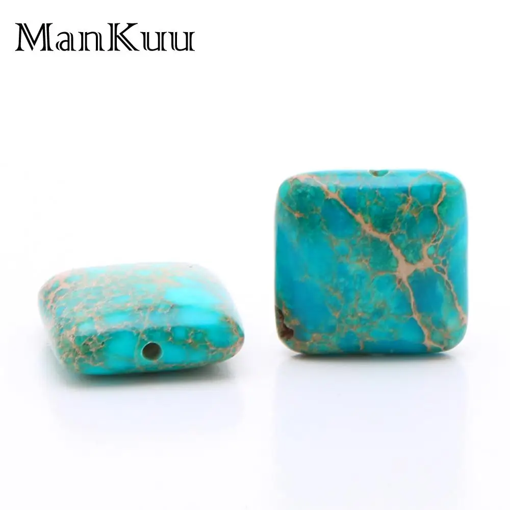 Mankuu 16mm Flat Square Sea Sediment Jaspers Beads Sea Blue Pattern Natural Stone Beads For Jewelry Making Loose Beads 5pcs/Lot
Mankuu 16mm Flat Square Sea Sediment Jaspers Beads Sea Blue Pattern Natural Stone Beads For Jewelry Making Loose Beads 5pcs/Lot
