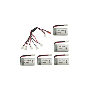 LeadingStar 5PCS 3.7V 300mAh Lithium Battery with 1 to 5 Charging Conversion Line for H8 H22 H8 Mini Quadcopter Battery
LeadingStar 5PCS 3.7V 300mAh Lithium Battery with 1 to 5 Charging Conversion Line for H8 H22 H8 Mini Quadcopter Battery