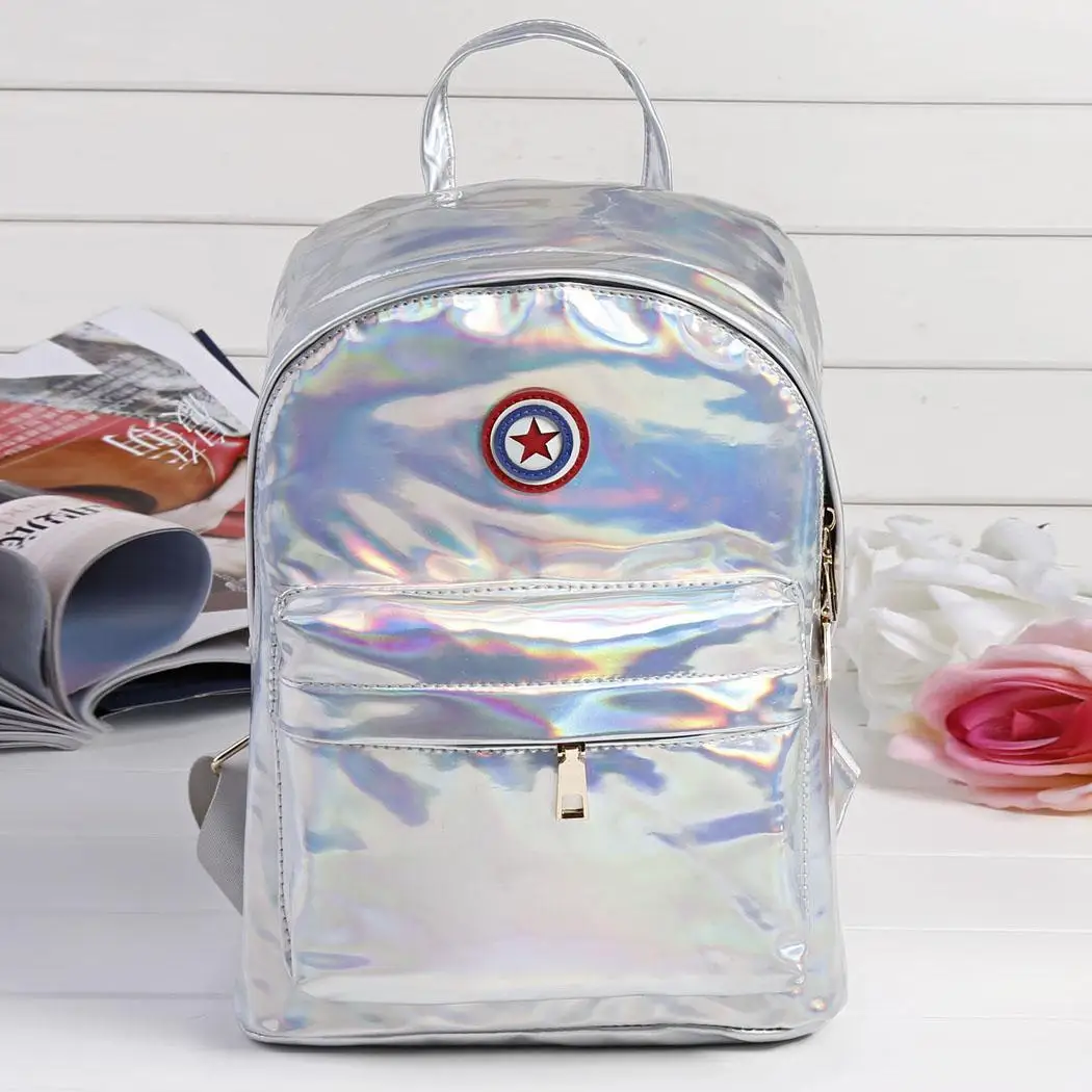 Hologram Star Decoration Zipper-up Bagpack 29cm 11 3inch 11cm 4 3inch 24cm 9 4nch Zip up Patchwork Convertible Casual
Hologram Star Decoration Zipper-up Bagpack 29cm 11 3inch 11cm 4 3inch 24cm 9 4nch Zip up Patchwork Convertible Casual