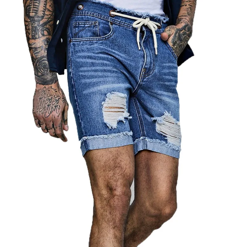 Laamei 2019 New Shors Mens Sexy Ripped Short Jeans Men Brand Clothing Fashion Hole Destroyed Leisure Summer Denim Shorts
Laamei 2019 New Shors Mens Sexy Ripped Short Jeans Men Brand Clothing Fashion Hole Destroyed Leisure Summer Denim Shorts