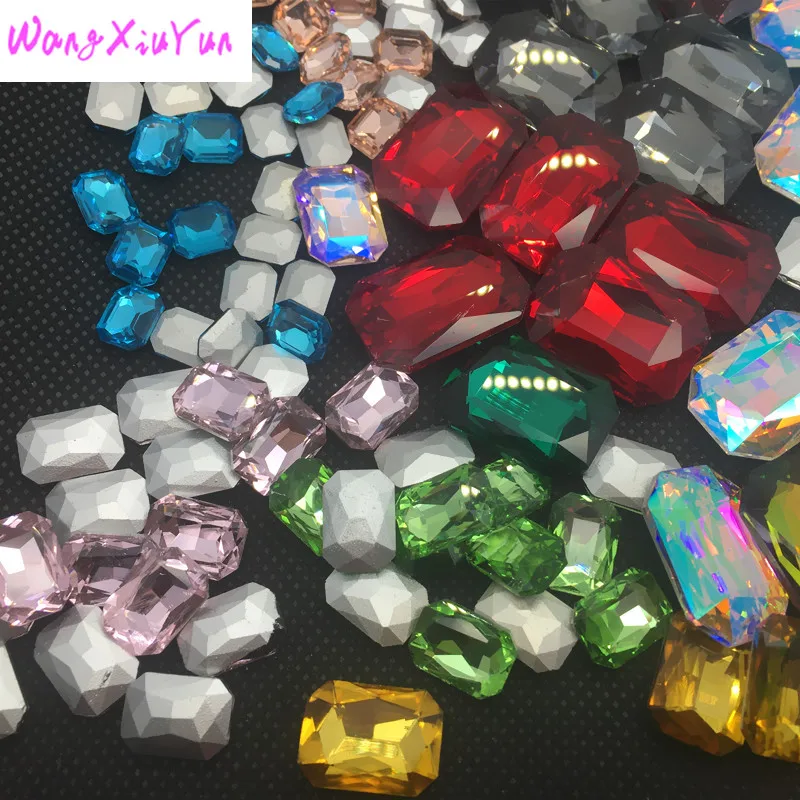 Retai All Rest Colors 4x6mm~18x25mm Tiny 4627 Rectangle Octagon Stone Cute Point-back Crystal Gem Nail Art decoration
Retai All Rest Colors 4x6mm~18x25mm Tiny 4627 Rectangle Octagon Stone Cute Point-back Crystal Gem Nail Art decoration