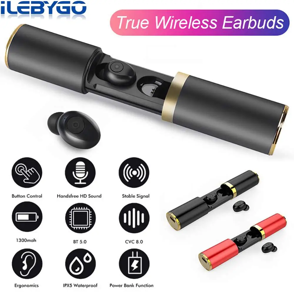 F9 TWS Mini True Wireless Bluetooth 5.0 Earbuds Earphone in-Ear HiFi Headset Compatible with iPhone/Samsung/Android Smartphone
F9 TWS Mini True Wireless Bluetooth 5.0 Earbuds Earphone in-Ear HiFi Headset Compatible with iPhone/Samsung/Android Smartphone