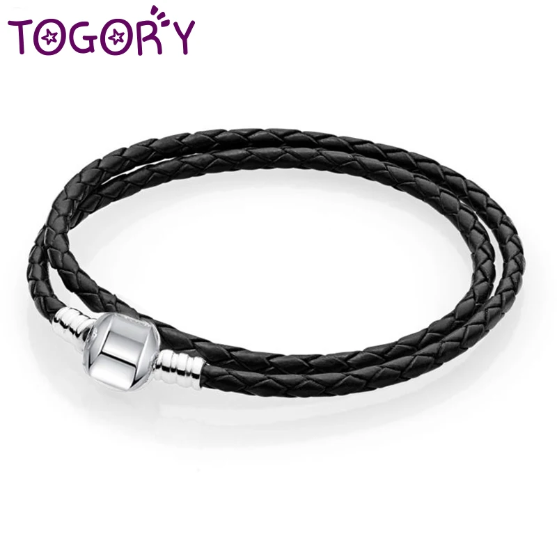 TOGORY High Quality Leather Charm Bracelets For Women Fit Original DIY Fine Bracelets & Bangles Fashion Jewelry Accessories
TOGORY High Quality Leather Charm Bracelets For Women Fit Original DIY Fine Bracelets & Bangles Fashion Jewelry Accessories