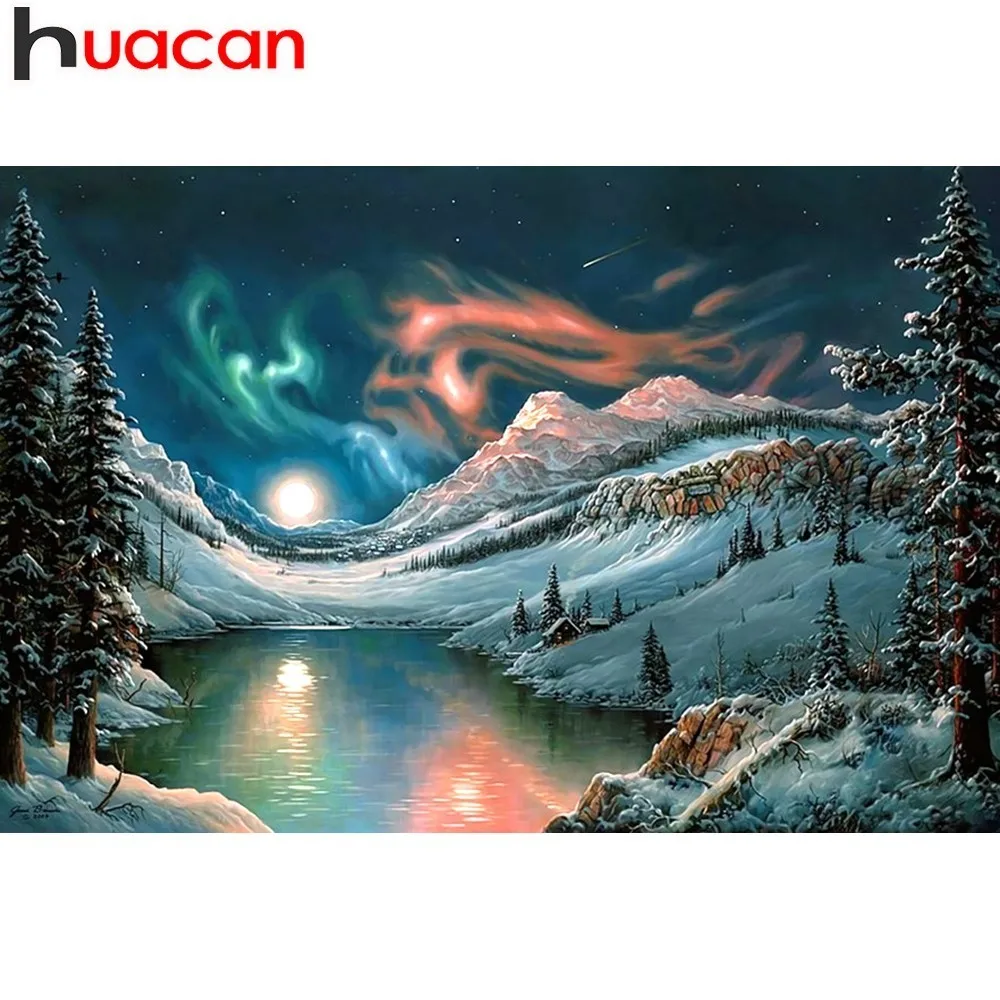 HUACAN Diamond Embroidery Landscape 5D DIY Diamond Painting Winter Full Drill Square Picture Of Rhinestone Mosaic Aurora
HUACAN Diamond Embroidery Landscape 5D DIY Diamond Painting Winter Full Drill Square Picture Of Rhinestone Mosaic Aurora
