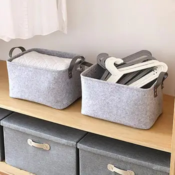 CHUWUJU Felt Toy Book Storage Basket Storage Bag Portable Foldable Organizer Boxes Big Canvas 
CHUWUJU Felt Toy Book Storage Basket Storage Bag Portable Foldable Organizer Boxes Big Canvas