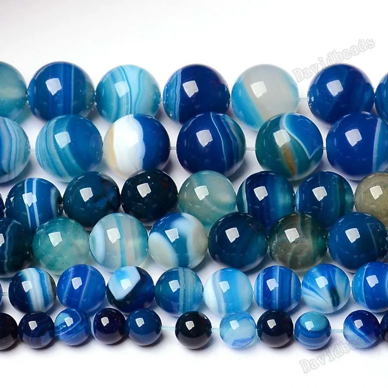 DIY accessories crystal jewelry natural blue striped agat semi-finished beads loose beads separated 4 6 8 10 12mm
DIY accessories crystal jewelry natural blue striped agat semi-finished beads loose beads separated 4 6 8 10 12mm