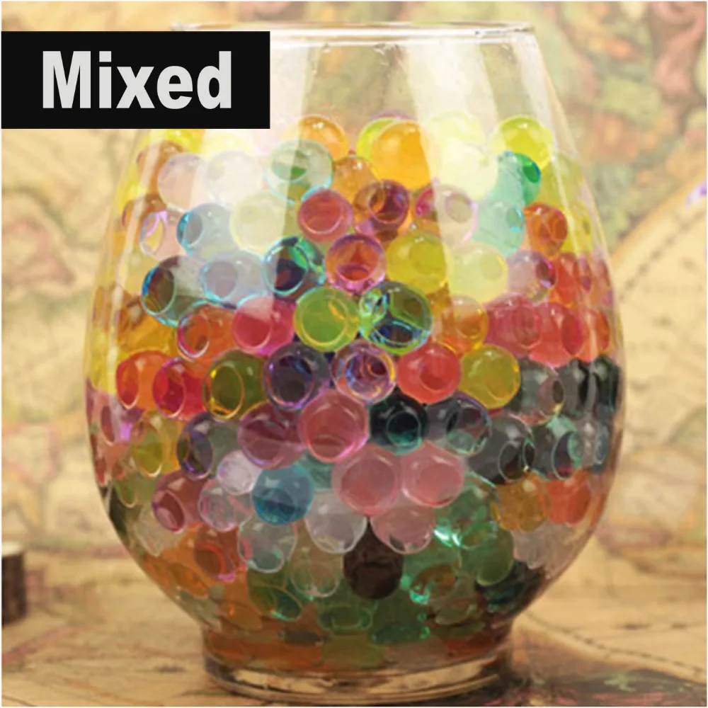 10g Pearl shaped Crystal Soil Water Beads Mud Grow Magic Jelly balls wedding Home Decoration Table Flowers Decorations
10g Pearl shaped Crystal Soil Water Beads Mud Grow Magic Jelly balls wedding Home Decoration Table Flowers Decorations