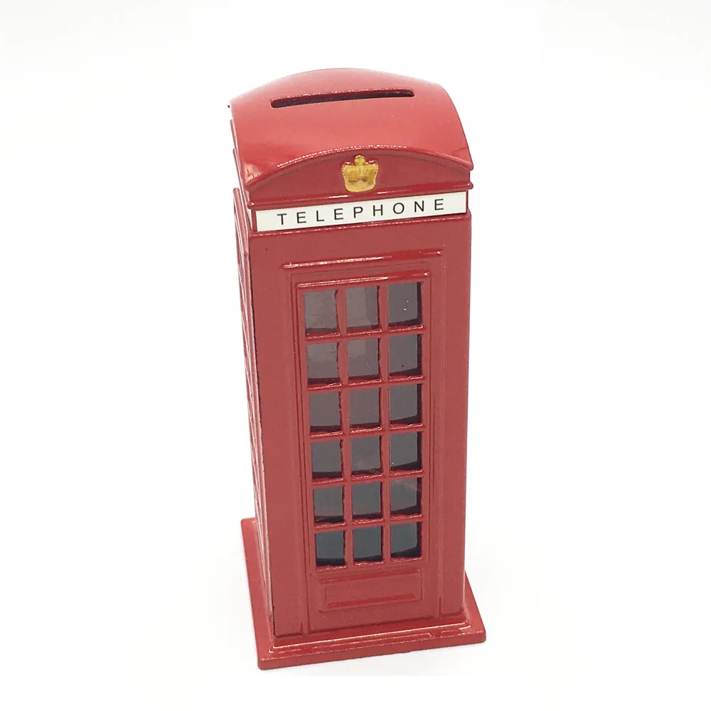 Metal Red British English London Telephone Booth Bank Coin Bank Saving Pot Piggy Bank Red Phone Booth Box 140x60x60mm Hooks
Metal Red British English London Telephone Booth Bank Coin Bank Saving Pot Piggy Bank Red Phone Booth Box 140x60x60mm Hooks