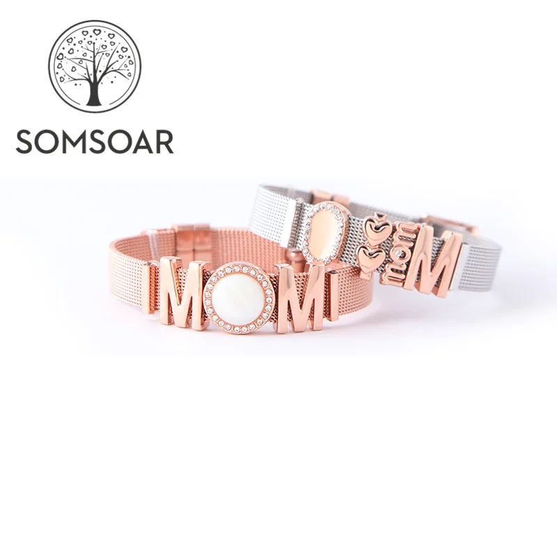 Somsoar Jewelry 2018 Newest Silde Charm Bracelet Sets Mother Likes Bracelet & Bangles as MOM Best Gifts
Somsoar Jewelry 2018 Newest Silde Charm Bracelet Sets Mother Likes Bracelet & Bangles as MOM Best Gifts