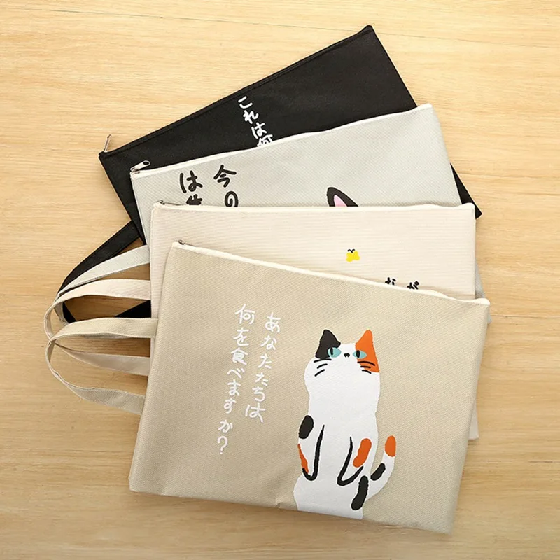 4PCS A4 Document Bag Cat Cute Kawaii Large Capacity Folder Bag Oxford Cloth High Quality Documents Folder Gifts For Students
4PCS A4 Document Bag Cat Cute Kawaii Large Capacity Folder Bag Oxford Cloth High Quality Documents Folder Gifts For Students
