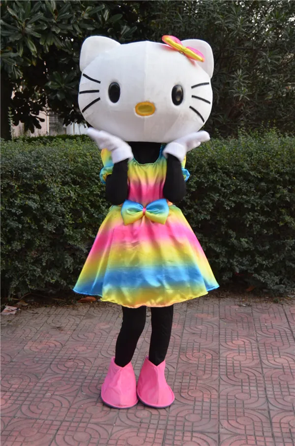 Hello Kitty Mascot Costume Rainbow love Kitty cat cartoon character funny mascots Carnival Character Suit Cosplay Outfits Adult
Hello Kitty Mascot Costume Rainbow love Kitty cat cartoon character funny mascots Carnival Character Suit Cosplay Outfits Adult