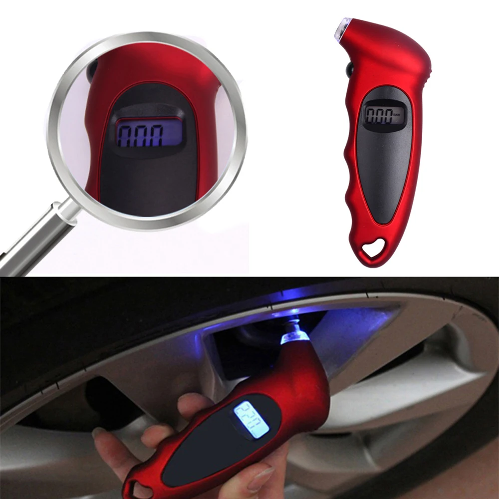 Digital Car Tire Air Pressure Gauge LCD Backlight Tire Gauge Monitor Barometer Tyre Tester Meter for Vehicle Motorcycle Bike
Digital Car Tire Air Pressure Gauge LCD Backlight Tire Gauge Monitor Barometer Tyre Tester Meter for Vehicle Motorcycle Bike