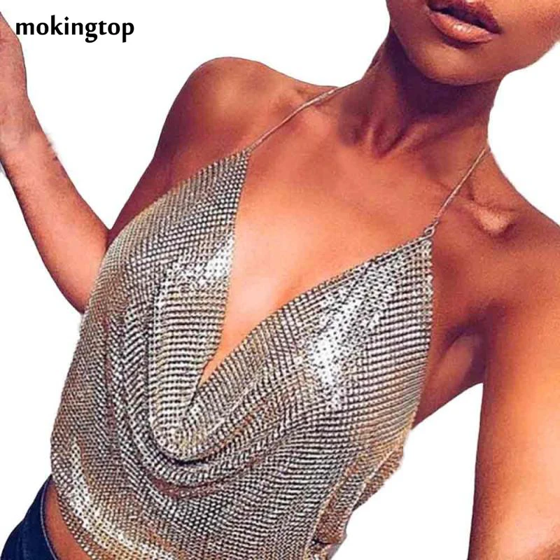 Crop Top Sexy V-neck Halter Backless Sequins Women Tops Ladies Club Wear Sexy Metal Chain Camis Roupas Sexy E Sensuais#121
Crop Top Sexy V-neck Halter Backless Sequins Women Tops Ladies Club Wear Sexy Metal Chain Camis Roupas Sexy E Sensuais#121