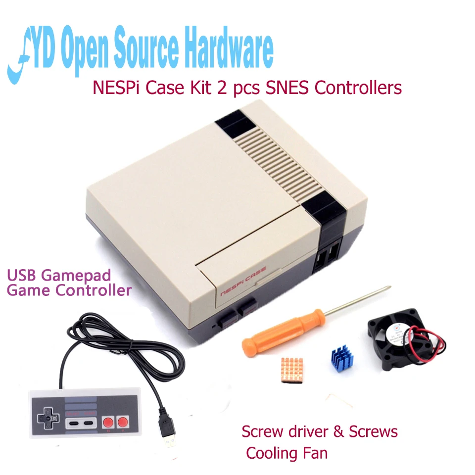 Mini NESPI Case Retroflag Kit with Fan + Optional SNES / Turbo / 2.4G Wireless Game Controllers for Raspberry Pi 3/2/B+
Mini NESPI Case Retroflag Kit with Fan + Optional SNES / Turbo / 2.4G Wireless Game Controllers for Raspberry Pi 3/2/B+