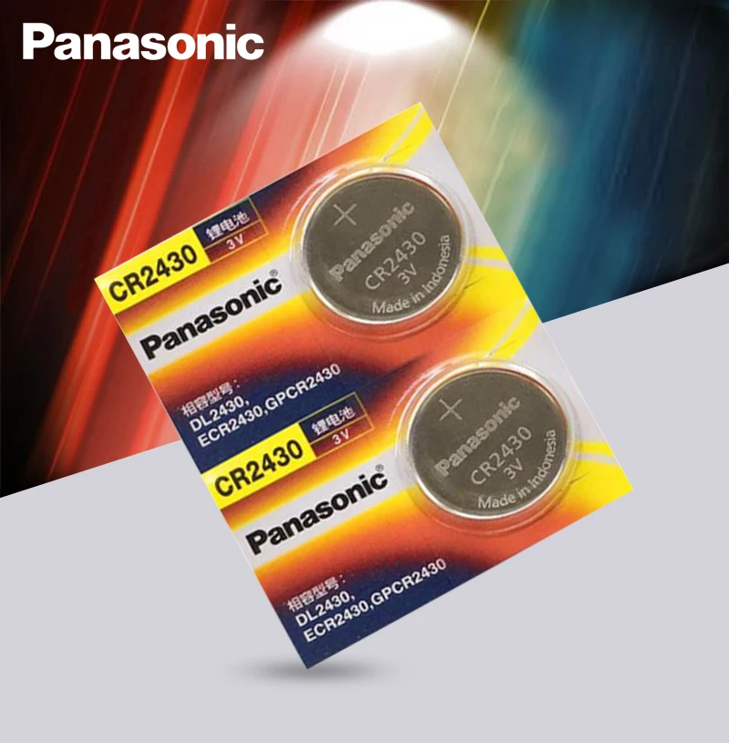 2PCS/LOT Original Panasonic CR2430 CR 2430 3V Lithium Button Cell Battery Coin Batteries For Watches,clocks,hearing aids
2PCS/LOT Original Panasonic CR2430 CR 2430 3V Lithium Button Cell Battery Coin Batteries For Watches,clocks,hearing aids