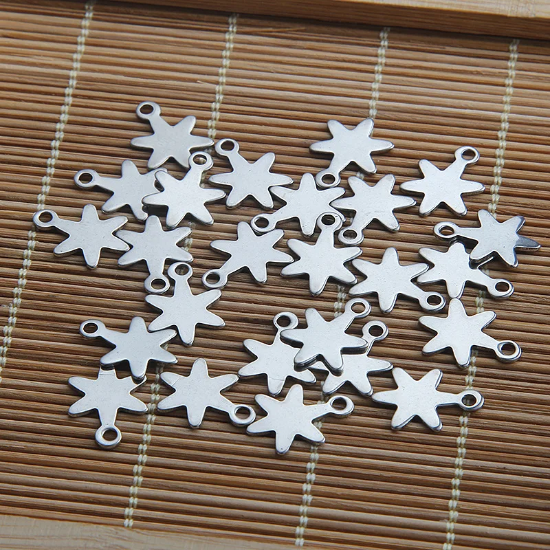 20 pcs accessories stainless steel six angle star necklace bracelet samll pendant for DIY jewelry making
20 pcs accessories stainless steel six angle star necklace bracelet samll pendant for DIY jewelry making