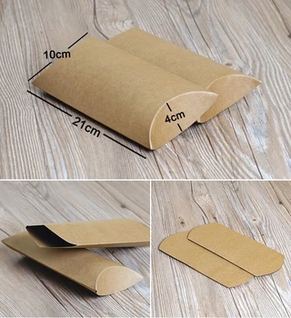 2 size Kraft Pillow Shape Wedding Favor Gift Box Party Candy Box Wholesales Pillow boxes Wedding Favors and Gifts Box wit
2 size Kraft Pillow Shape Wedding Favor Gift Box Party Candy Box Wholesales Pillow boxes Wedding Favors and Gifts Box wit