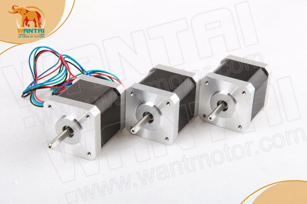 High Holding Torque! Wantai 3PCS CNC Nema 17 Stepper Motor 42BYGHW815 55N.cm 78oz-in 48mm 1.5A Reprep DIY CNC Bipolar 4leads
High Holding Torque! Wantai 3PCS CNC Nema 17 Stepper Motor 42BYGHW815 55N.cm 78oz-in 48mm 1.5A Reprep DIY CNC Bipolar 4leads