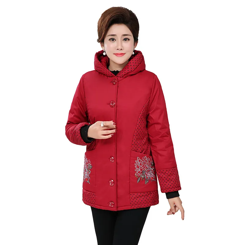 Plus size XXL-7XL parkas women print cotton coat Thick warm middle aged female Hooded tops Single-breasted Cotton jackets N327
Plus size XXL-7XL parkas women print cotton coat Thick warm middle aged female Hooded tops Single-breasted Cotton jackets N327