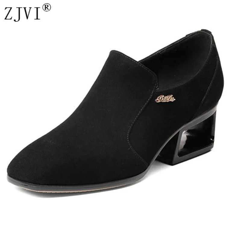 ZJVI women nubuck suede leather pumps woman thick high heels square toe shoes ladies fashion 2019 female spring autumn pump
ZJVI women nubuck suede leather pumps woman thick high heels square toe shoes ladies fashion 2019 female spring autumn pump