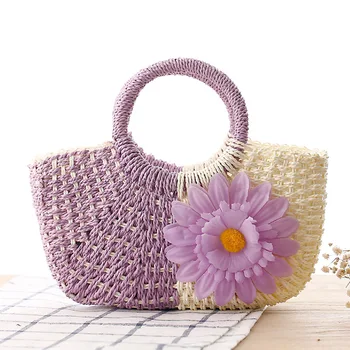Grass knitting sunflower beach bags women small tote handbags female mini pouches bolsos mujer bolsas feminina for girls summer
Grass knitting sunflower beach bags women small tote handbags female mini pouches bolsos mujer bolsas feminina for girls summer
