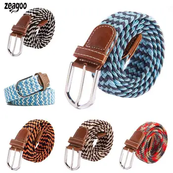 Casual Men Women Wild Woven Elastic Rubber Pin Buckle Net Fashion Color Canvas Elastic Belt
Casual Men Women Wild Woven Elastic Rubber Pin Buckle Net Fashion Color Canvas Elastic Belt
