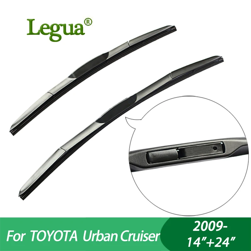 1 set Wiper blades For TOYOTA Urban Cruiser (2009-), 14"+24",car wiper,3 Section Rubber, windscreen, Car accessory
1 set Wiper blades For TOYOTA Urban Cruiser (2009-), 14"+24",car wiper,3 Section Rubber, windscreen, Car accessory