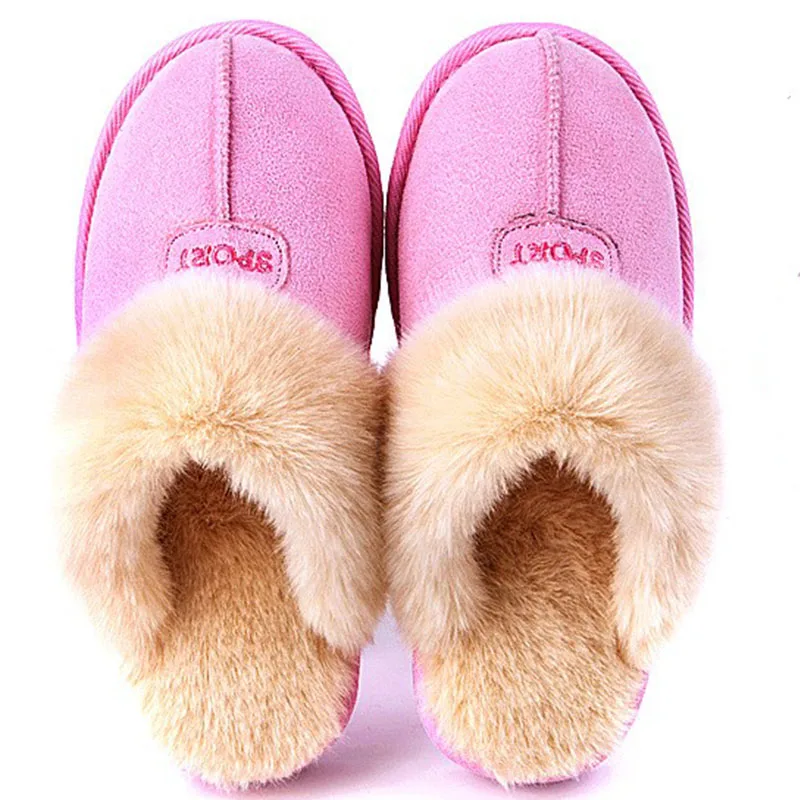 KESMALL Women Winter Home Slippers Faux Susde Shoes Non-slip Soft Warm House Slippers Indoor Bedroom Lovers Couples Plush Mules
KESMALL Women Winter Home Slippers Faux Susde Shoes Non-slip Soft Warm House Slippers Indoor Bedroom Lovers Couples Plush Mules