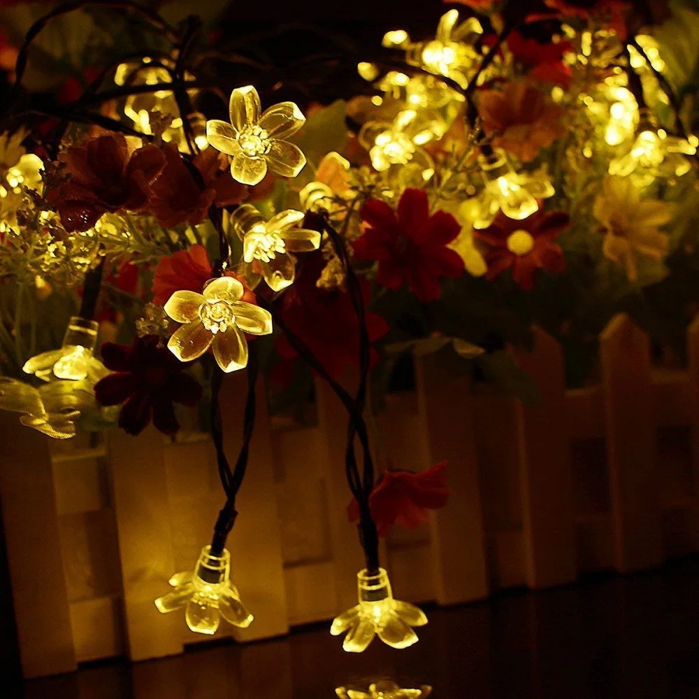 50 LED Fairy Lights Solar Powered String Light Outdoor Garden Christmas Cherry Blossoms Garland Led Lamp Decoration Wedding Xmas
50 LED Fairy Lights Solar Powered String Light Outdoor Garden Christmas Cherry Blossoms Garland Led Lamp Decoration Wedding Xmas