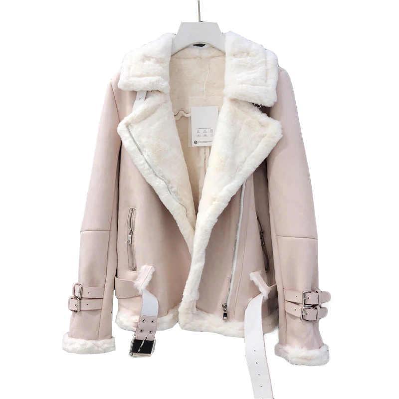 Women Winter Suede Jacket 2018 fashion thicken warm Motorcycle Leather Coat Female ladies short loose jacket coats Streetwear
Women Winter Suede Jacket 2018 fashion thicken warm Motorcycle Leather Coat Female ladies short loose jacket coats Streetwear