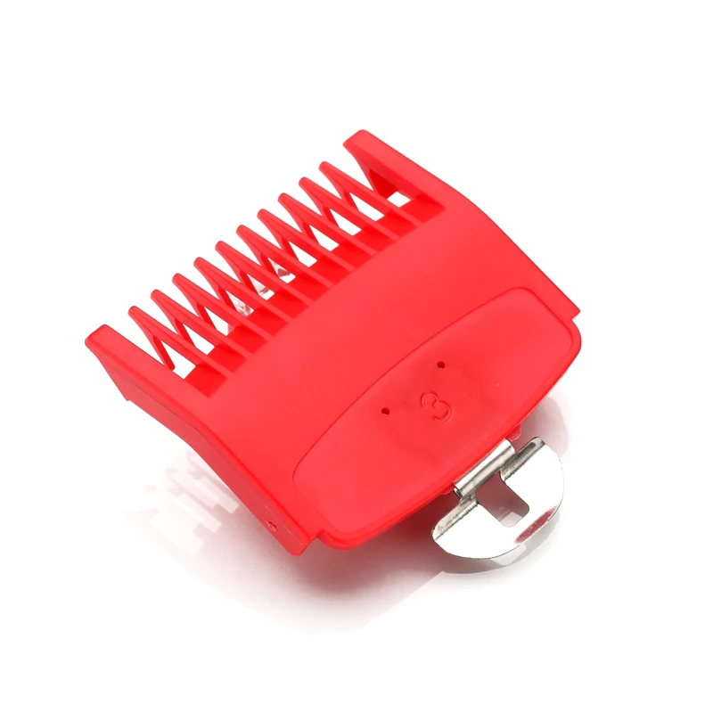 Guide comb size red color attachment comb set with a metal holder For professional clipper
Guide comb size red color attachment comb set with a metal holder For professional clipper
